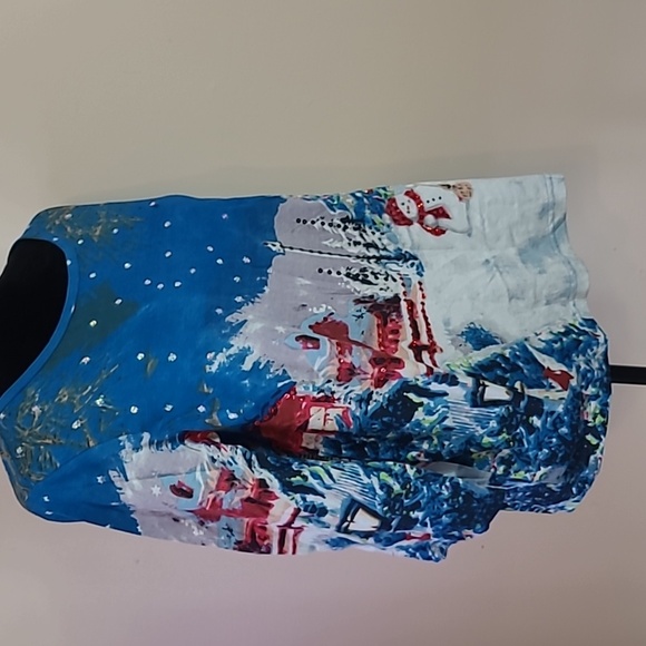 CW classics 100% cotton Christmas long sleeve top size S - Picture 4 of 6